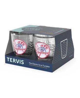 New York Yankees 4-Pack 12oz. Emblem Tumbler Set
