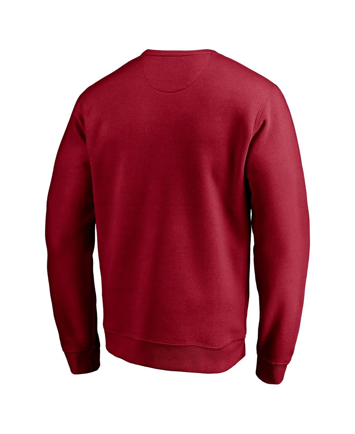 Fanatics Men's Cardinal Mit Engineers Arched Fleece Pullover Sweatshirt In Red
