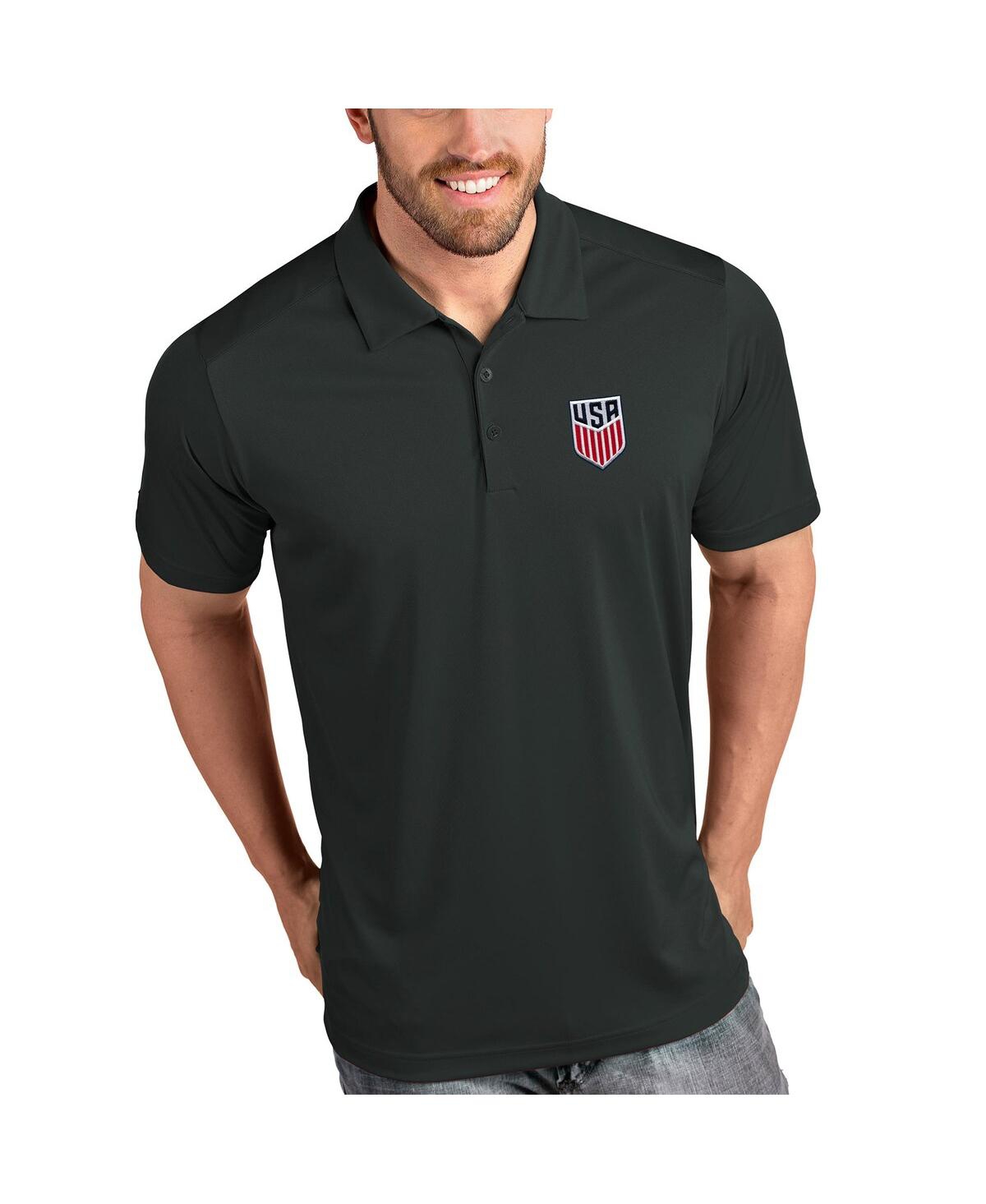 Men's Charcoal Usmnt Tribute Polo Shirt - Charcoal