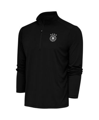 Antigua - Men's Black Germany National Team Statement Quarter-Zip Pullover Sweatshirt