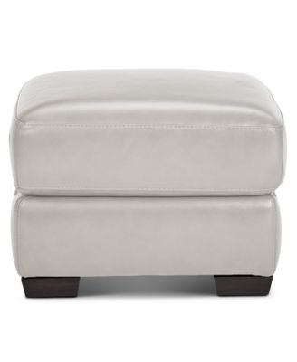 Cobbie Leather 24" Chair Ottoman, Exclusively at Macy's