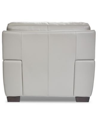 Cobbie Leather 46" Chair, Macy's Exclusive 