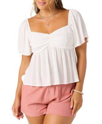 O'Neill - Juniors' Reema Sweetheart-Neck Empire-Seam Top