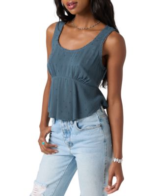 Juniors' Julye Scoop-Neck Sleeveless Top