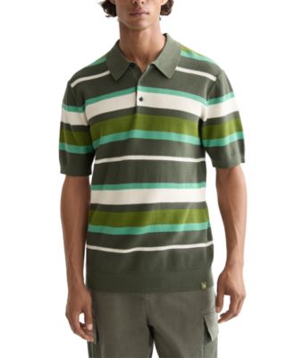 SCOTCH & SODA - Men's Short Sleeve Striped Polo Shirt