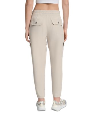 Women's Drawcord-Waist Cargo Jogger Pants