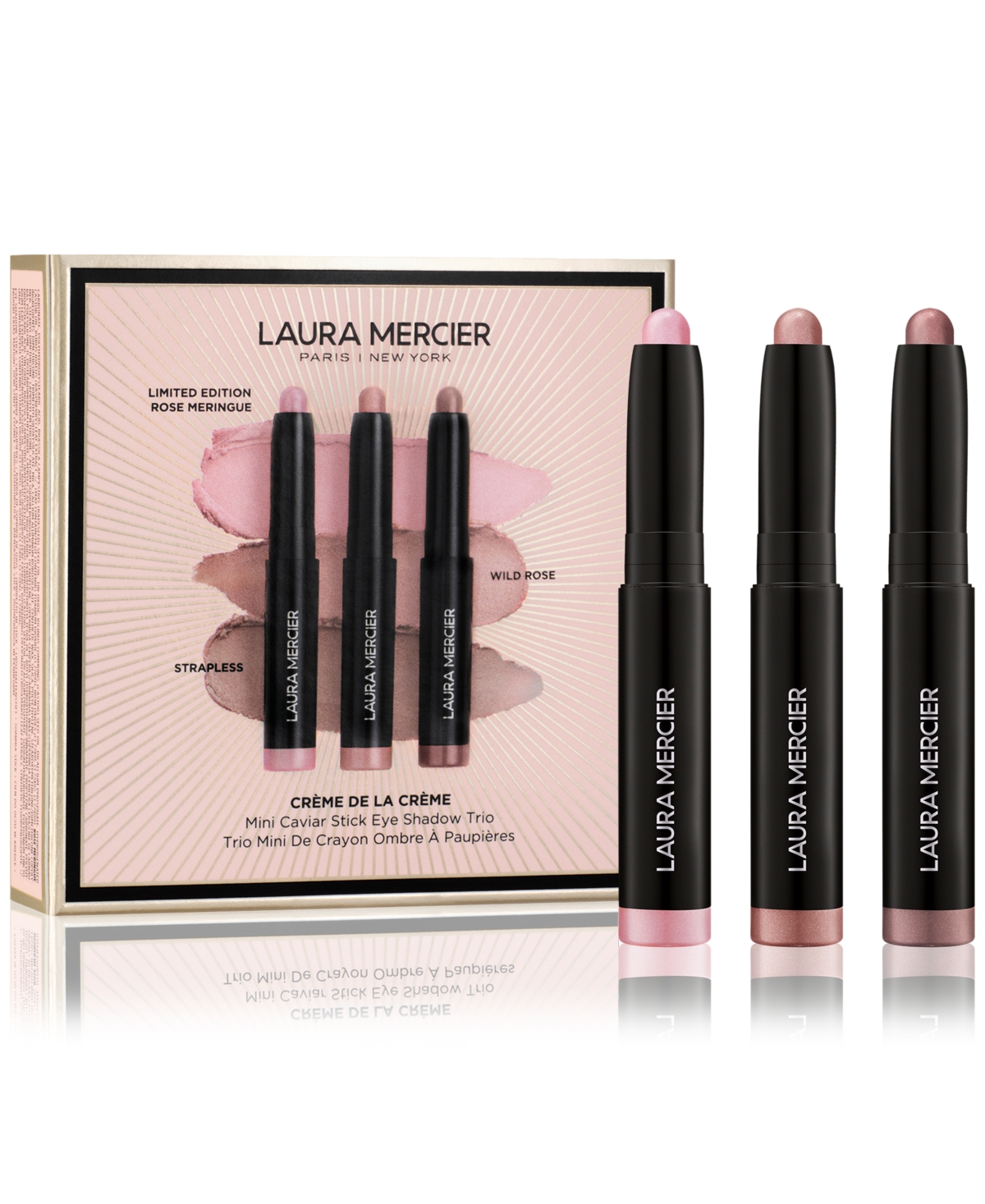 Laura Mercier 3-pc. Creme De La Creme Mini Caviar Stick Eye Shadow Set In Transparent