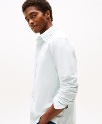 Men's Regular-Fit Striped Heritage Oxford Long-Sleeve Shirt