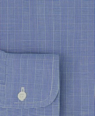 Brooks Brothers Men's Regular-Fit Spread Collar Glen Plaid Dress Shirt