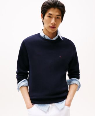 Tommy Hilfiger - Men's Essential Solid Crew Neck Sweater