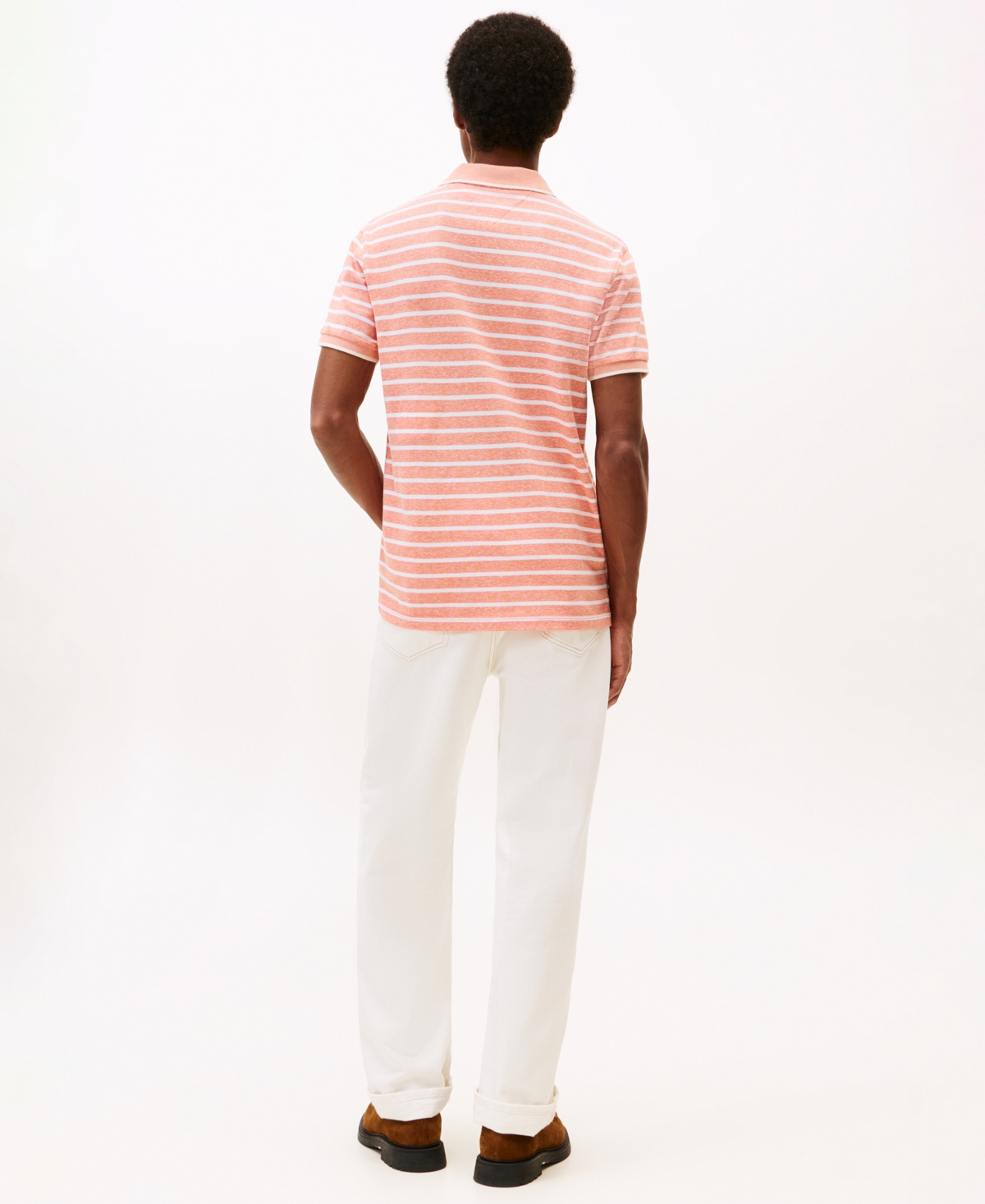 Tommy Hilfiger Men's Regular-fit Tipped Linen Polo Shirt In Multi