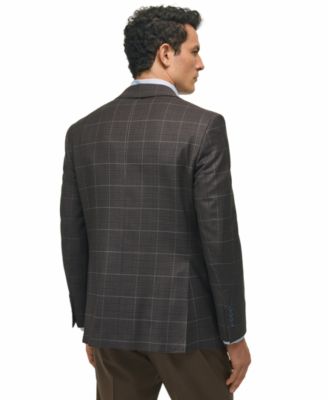 Brooks Brothers Men's Classic-Fit Wool-Blend Plaid Sport Coat