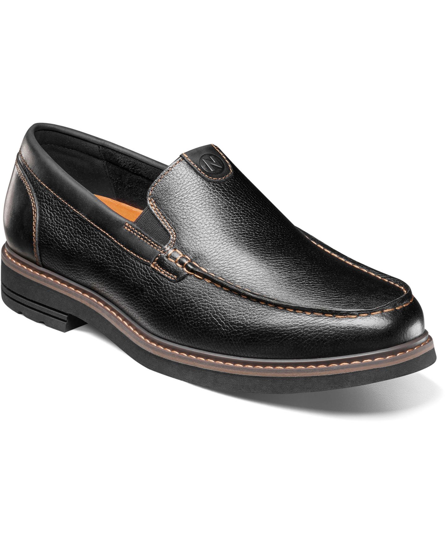 Мужские туфли Nunn Bush Owen II Moc Toe Venetian, цвет: Чёрный — фото 1