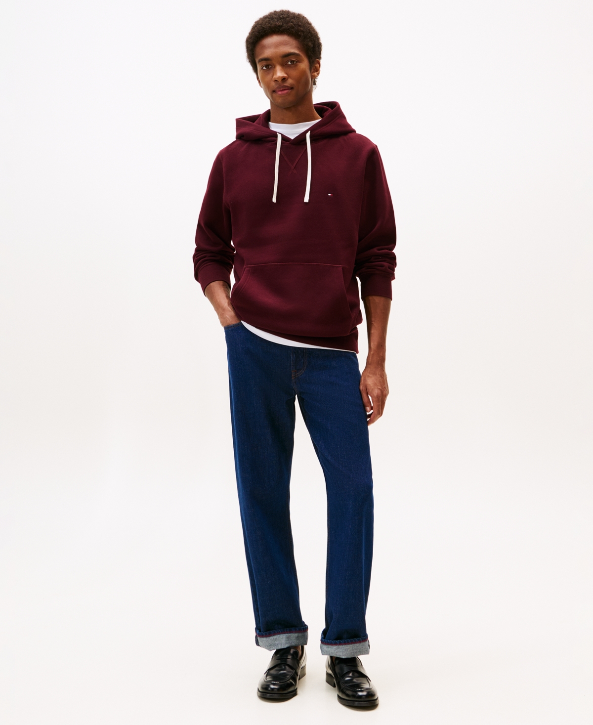 Tommy Hilfiger Classic Brushed In Burgundy
