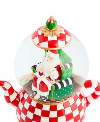 Courtly Check Teapot Snow Globe
