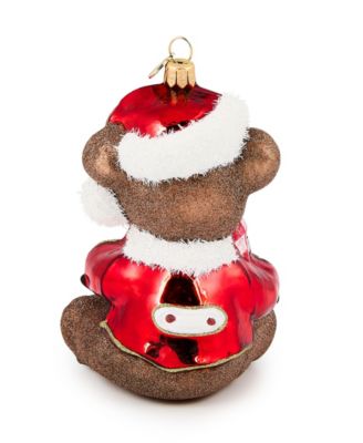 Courtly Check Teddy Bear Ornament