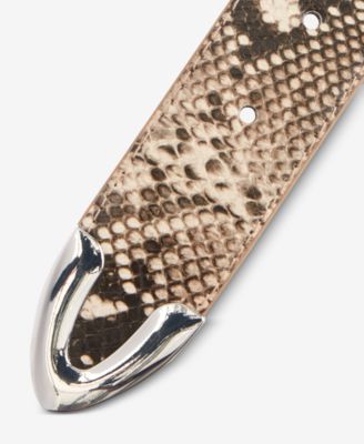 Snake-Embossed Pant Belt, Macy's Exclusive