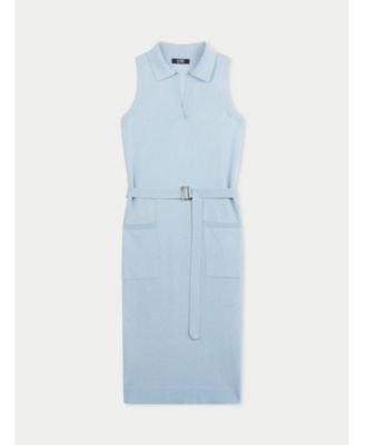 Women's Sleeveless Silk Cashmere Polo Dress