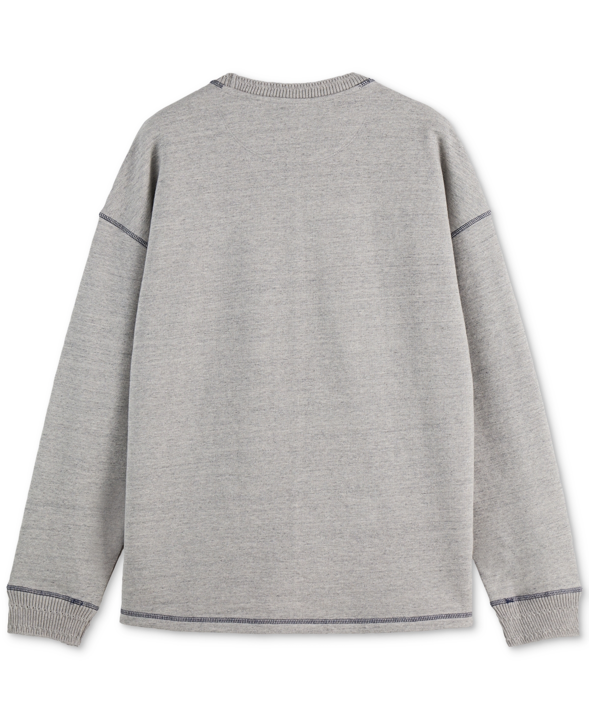 Scotch & Soda Men's Relaxed Fit Long Sleeve Logo Sweatshirt In Gray
