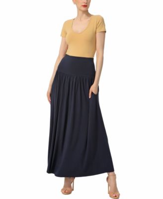 Women's Tiered Pull On Maxi Skirt