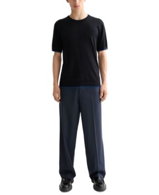 Men's Relaxed Fit Short Sleeve Textured T-Shirt