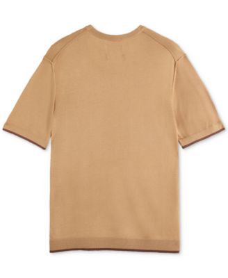 Men's Relaxed Fit Short Sleeve Textured T-Shirt