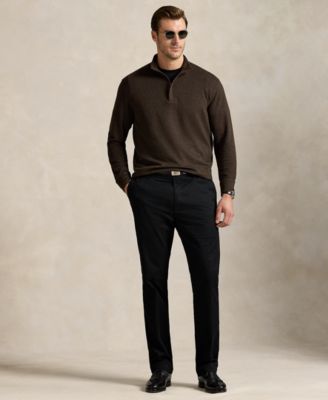 Men's Big & Tall Houndstooth Luxury Jersey Pullover