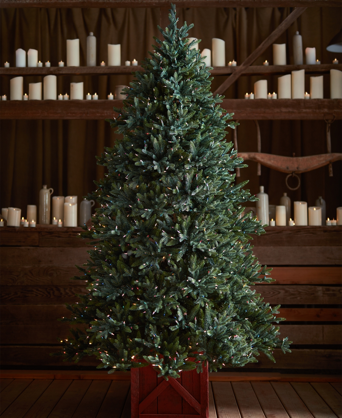 Balsam Hill 6.5 Ft Pre-lit Colorado Mountain Spruce Tree In Green