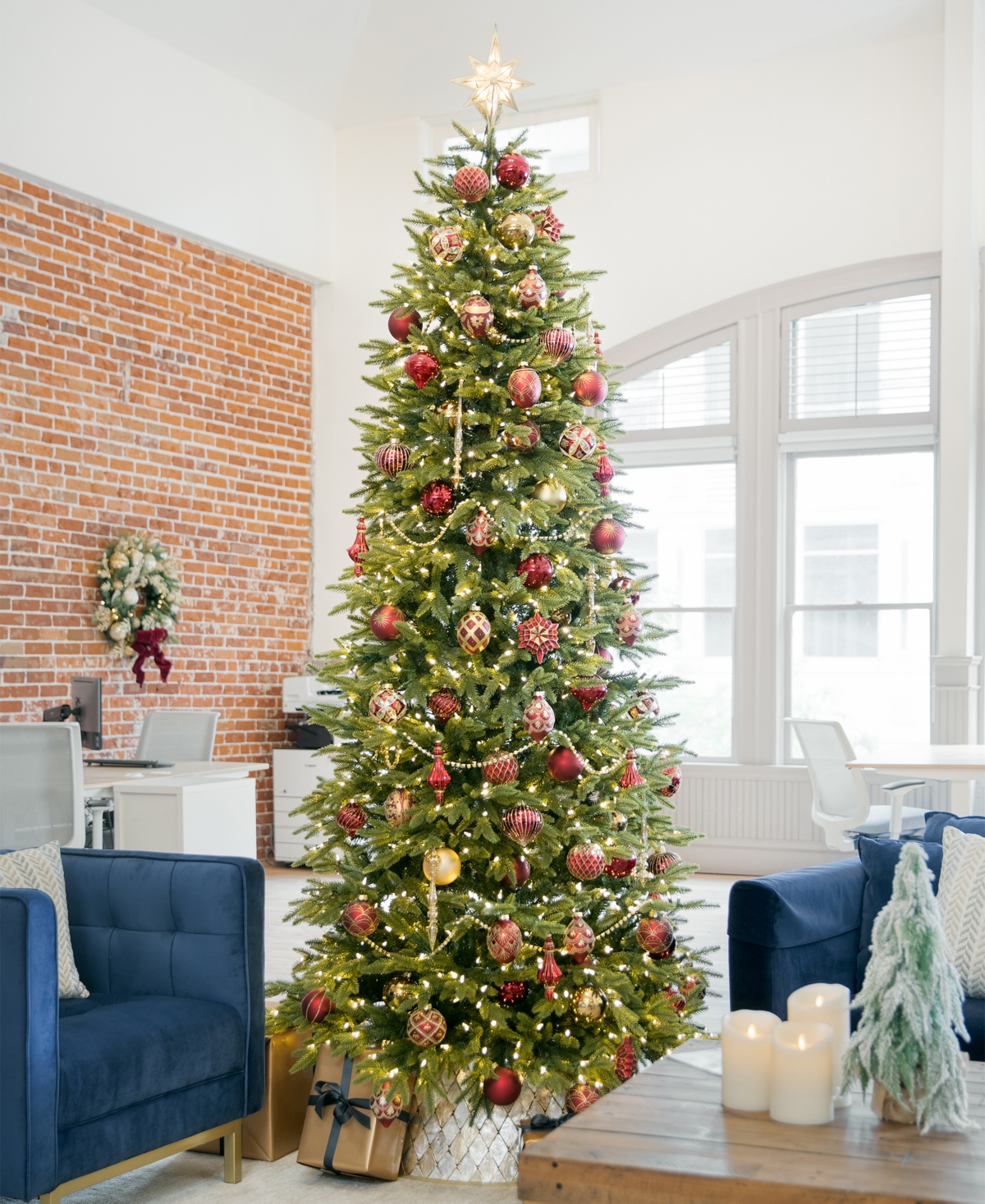 Balsam Hill 7 Ft Pre-lit Silverado Slim Tree In Green