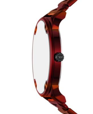 Men's Mr. Daddy Slim Quartz Three-Hand Date Red Stainless Steel Watch, 54mm