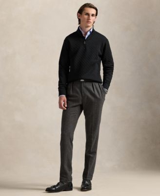 Men's Quilted Double-Knit Jersey Pullover