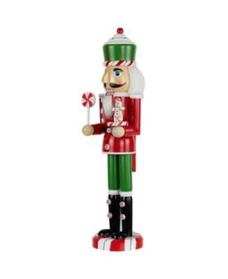 15" Peppermint Candy Nutcracker Christmas Figure