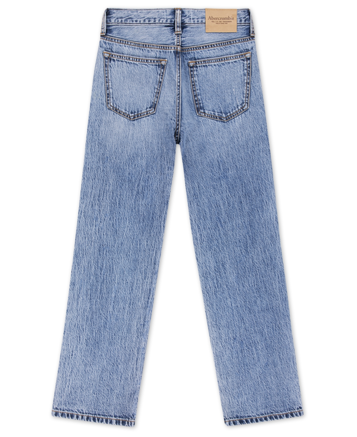 Abercrombie Boys Destructed Baggy Fit Jeans In Blue