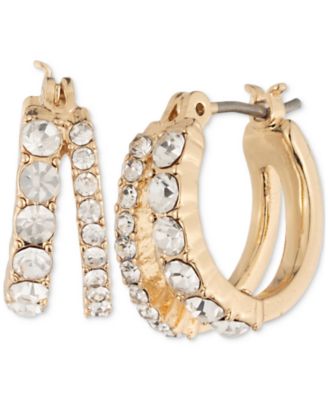 Givenchy - Pav&eacute; Crystal Split Hoop Earrings