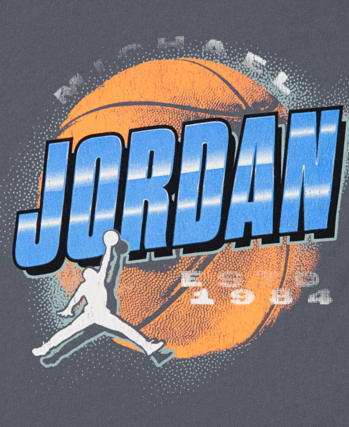 Jordan Big Kids' Distressed Chrome T-shirt In Gray