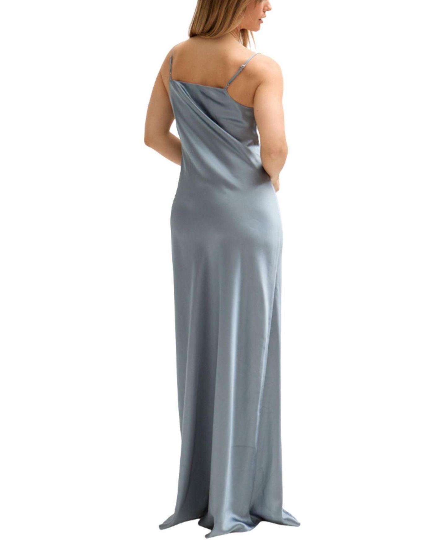 Женское платье Lily and Lionel London Roxy Spaghetti Strap Maxi, цвет: Синий — фото 4