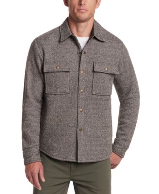 Weatherproof Vintage - Men's Mixy Knit Long Sleeve Snap-Front Shirt Jacket