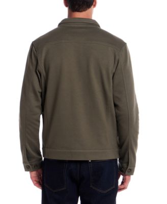 Men's Long Sleeve Twill Button-Front Jacket