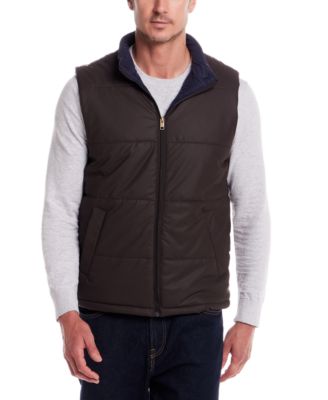 Men's Matte Zip Front Puffer Vest