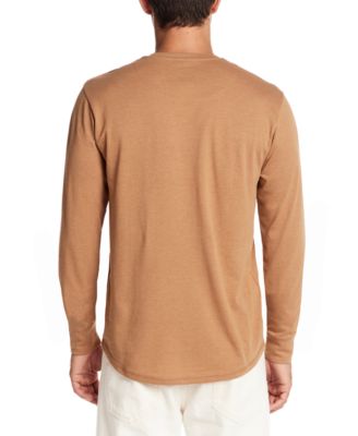 Men's Brushed Long Sleeve Crewneck T-Shirt