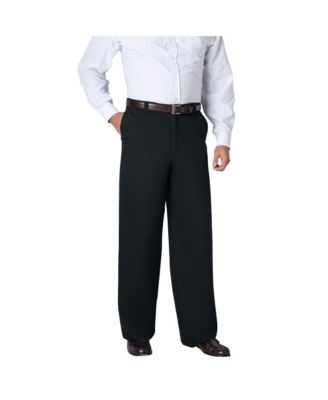 Men's Big & Tall Wide Leg Wrinkle Free Expandable Waist Pant