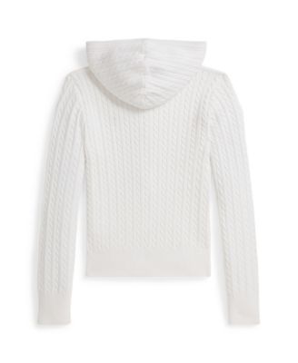 Girls 7-16 Mini-Cable Full-Zip Hoodie