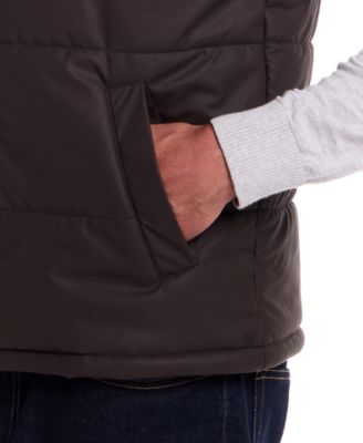 Men's Matte Zip Front Puffer Vest