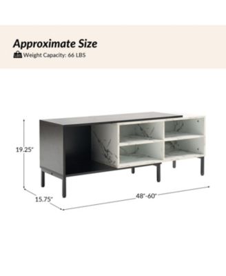 Marna Modern Expandable Tv Stand With Adjustable Length and Adjustable Feet