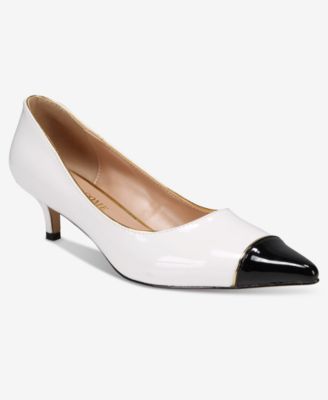 Women's Jacey Luxurious Pointed-Toe Kitten Heel Pumps