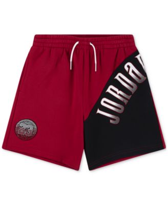 Big Boys Colorblocked Logo Pull-On Fleece Shorts