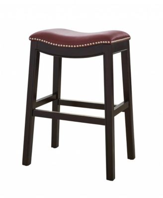 Backless Counter Height Bar Stool with  Seat and Wood Frame