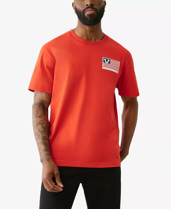 Men's Short Sleeve Horseshoe Flag T-Shirt