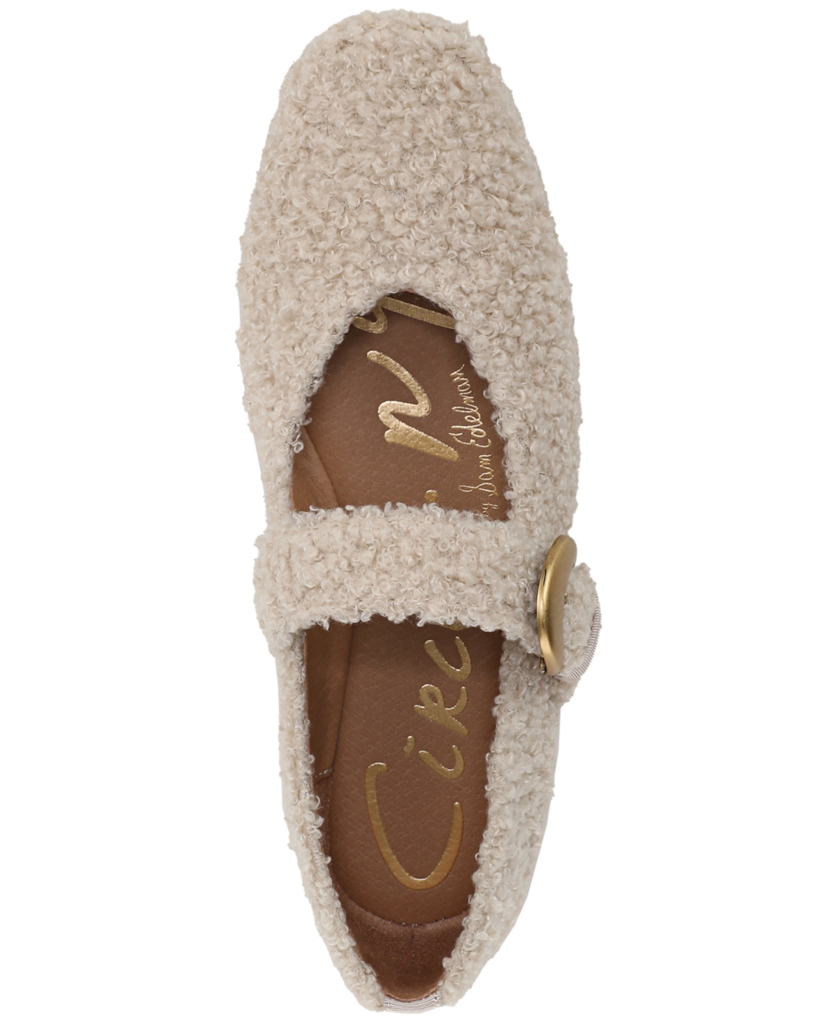 Circus Ny By Sam Edelman Bella Faux Shearling Mary Jane Flat In Neutral