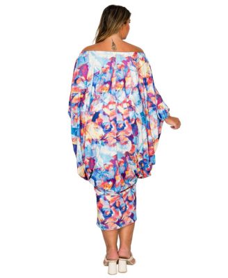 Plus Size Halle Off Shoulder Taper Hem Dress